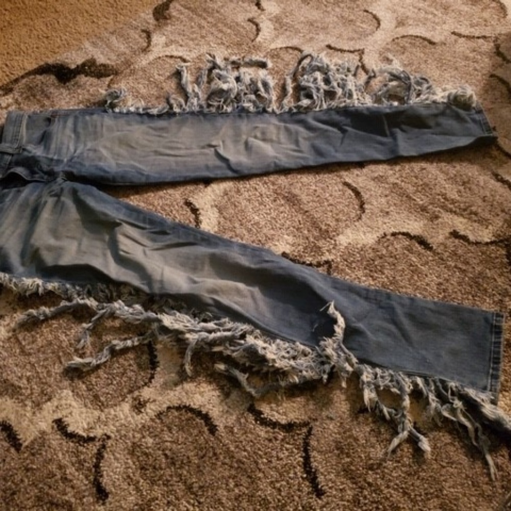 Fringed Jeans